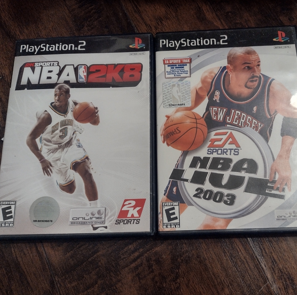 Black and White NBA Basketball Games for PlayStation 2